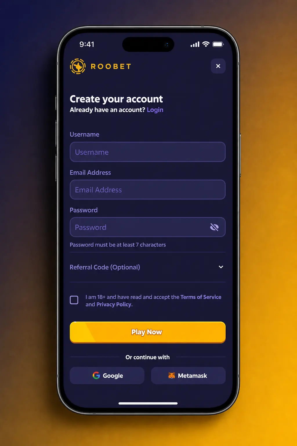 Step-by-step guide showing how to log in, browse, and play slot games on Roobet's platform