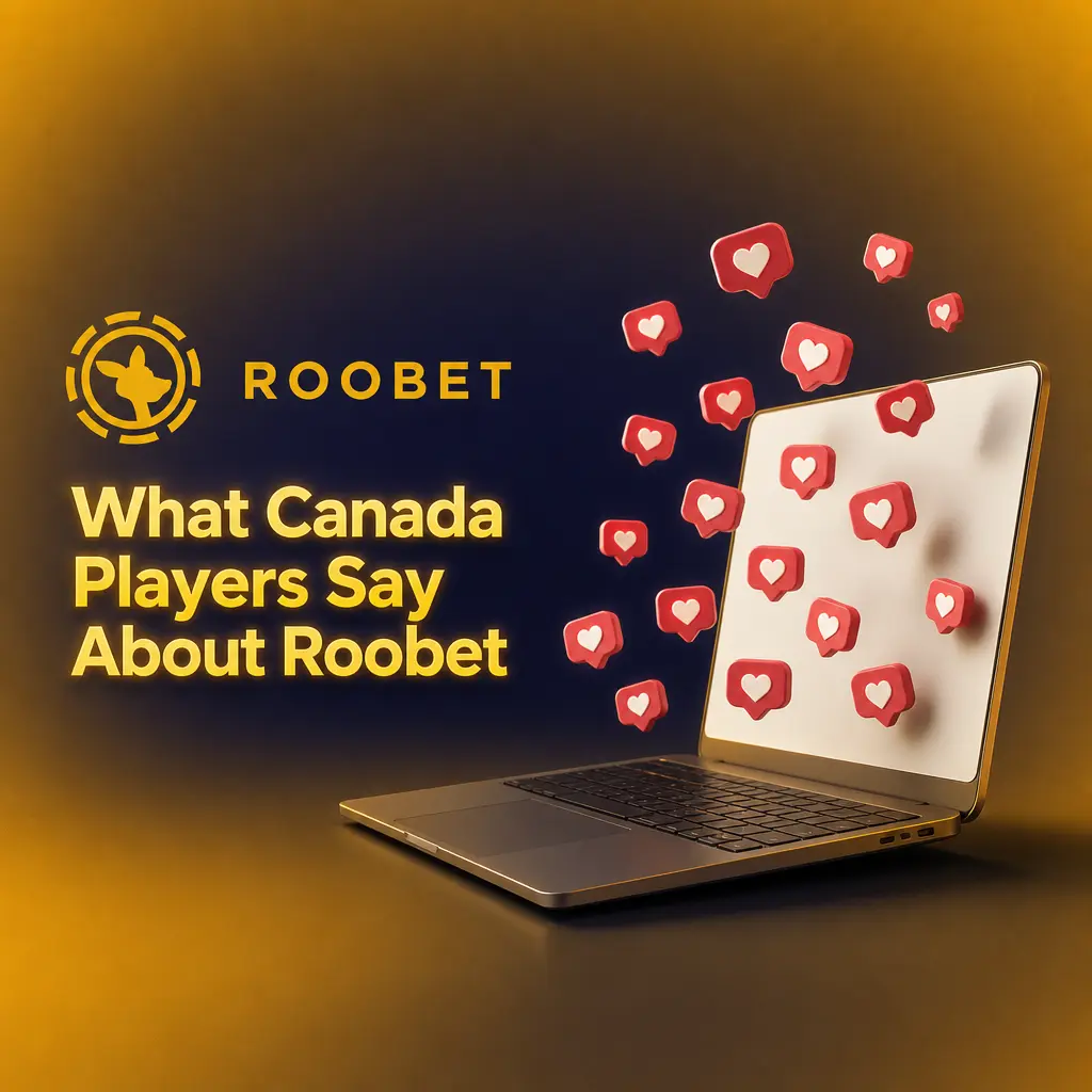 Canadian player reviews of Roobet covering deposits, withdrawals, games, and support with star ratings and comments.